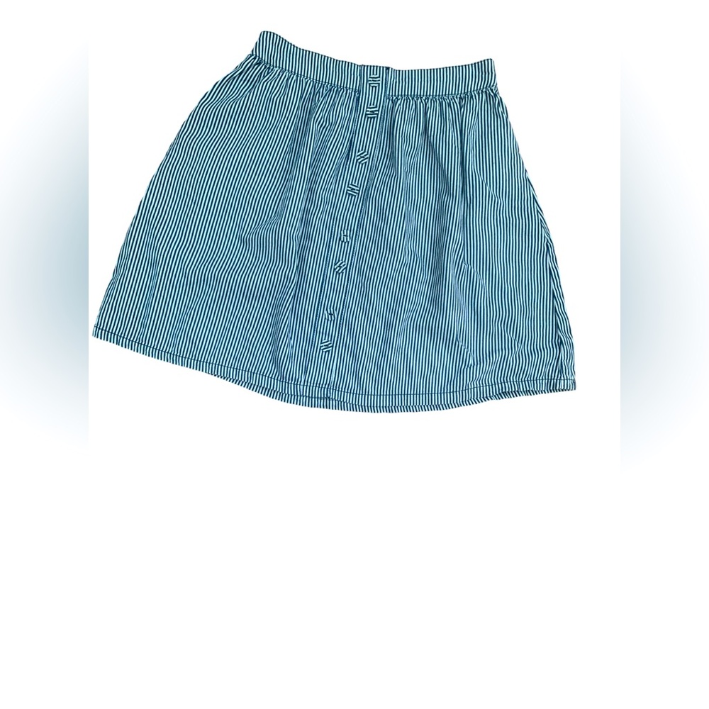 Elastic Waisted Cotton Mini Skirt